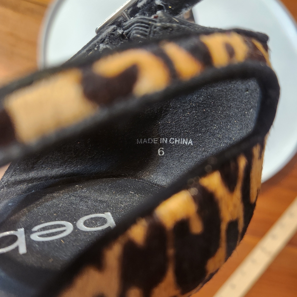 bebe Animal Print Platform Heels - Picture 8 of 13